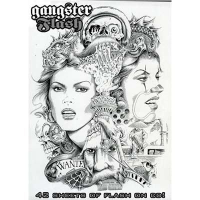 Gangster Designs Fake Temporary Water Transfer Tattoo Stickers NO.10357
